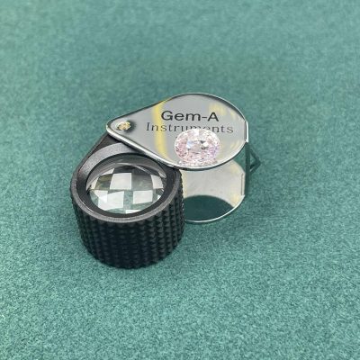 Peach sapphire Loupe clean heated - PHS1002