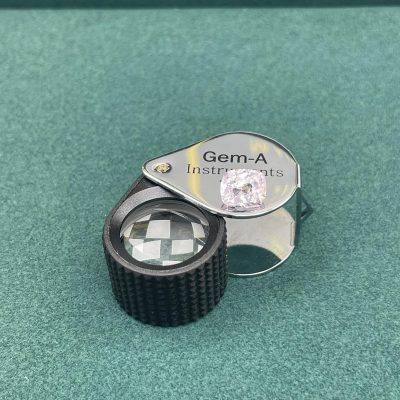 Peach sapphire Loupe clean heated - PHS1004