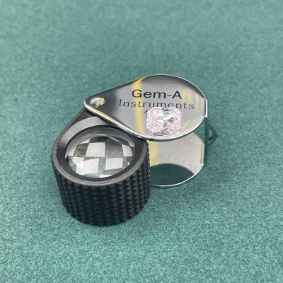 Peach sapphire Loupe clean heated - PHS1005