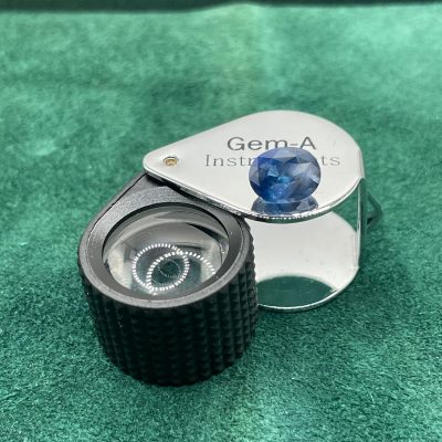 Blue Sapphire Eye Clean heated - BS 1046