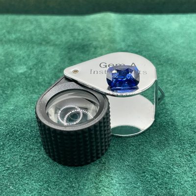 Blue Sapphire Eye Clean heated - BS 1044