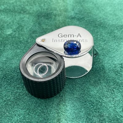 Blue Sapphire Eye Clean heated - BS 1042