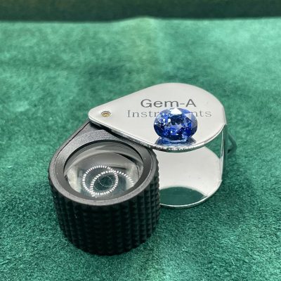 Blue Sapphire Loupe Clean heated - BS 1039