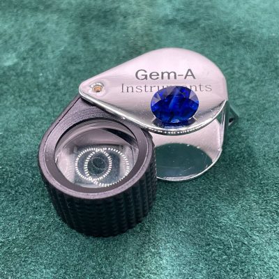 Blue Sapphire Eye Clean heated - BS 1037