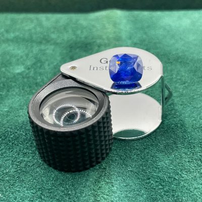 Blue Sapphire Eye Clean heated - BS 1035