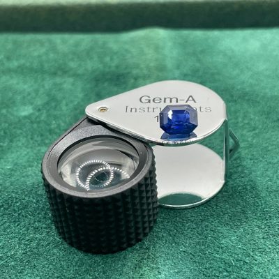 Blue Sapphire Eye Clean heated - BS 1033