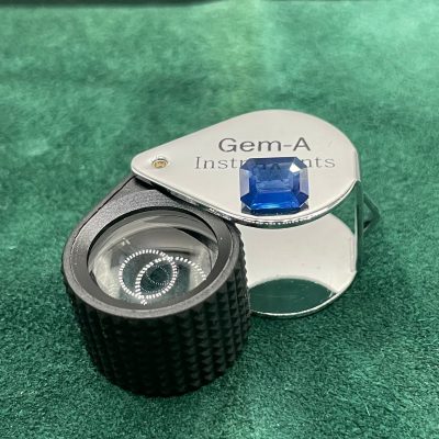 Blue Sapphire Eye Clean heated - BS 1029