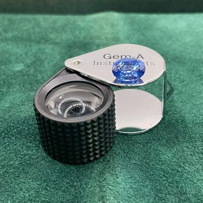 Blue Sapphire Loupe Clean heated - BS 1028